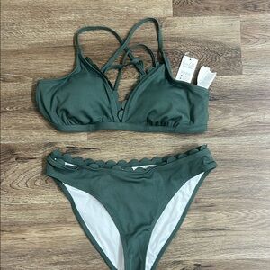 Cupshe Green Bikini Set